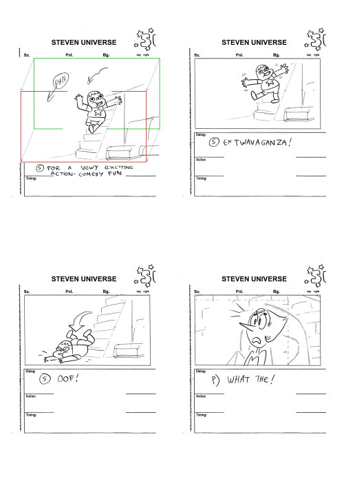 ianjq:  A never-before-seen Steven Universe storyboard from 2013!!! wait a minute… that’s not how “Serious Steven” goes! Full context under the cut: Keep reading