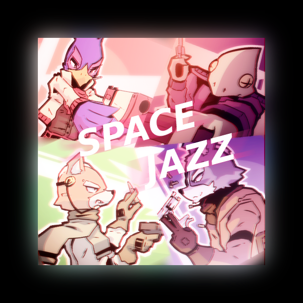 apsmack:  Space JazzArt of various Star Fox characters!                                  