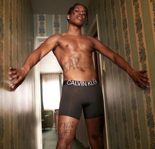 lamarworld1:ASAP Rocky booty & bulge