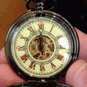During my recent business trip to California I stopped at a street fair and bought a pocket watch. A