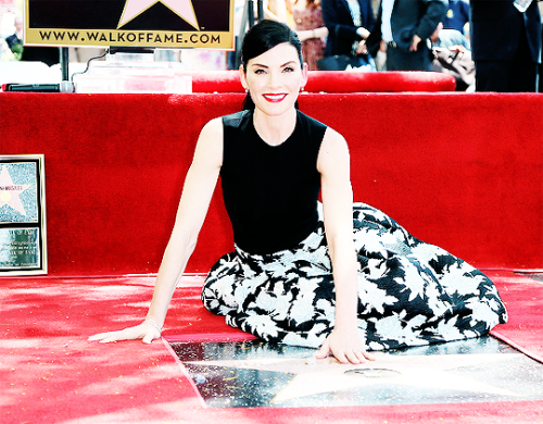 florrickscully:  Julianna Margulies Honored On The Hollywood Walk Of Fame