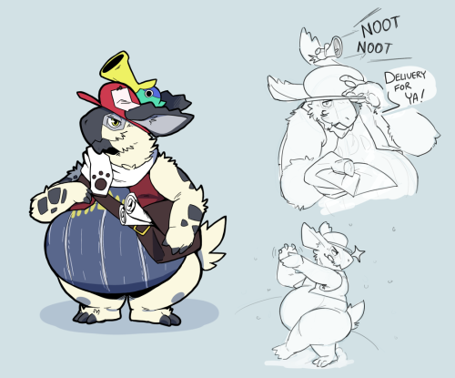 Lagombi Courier! He&rsquo;ll slide around the frosty mountains to personally deliver your mail!and m