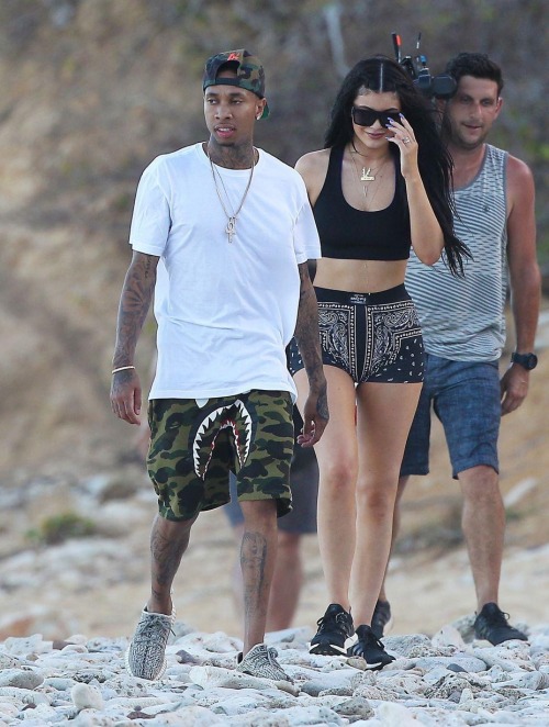 celebssyle:  Kylie and Tyga in Mexico last week 