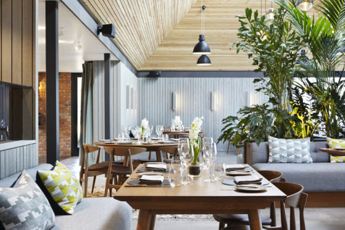 {Great architecture Light, unfussy, but relaxed and comfortable looking. That ceiling is everything!