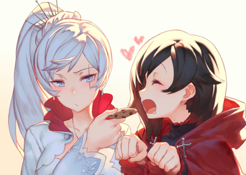 ✧･ﾟ: *✧ Feeding Her a Cookie ✧ *:･ﾟ✧♡ Characters ♡ : Weiss Schnee ♥ Ruby Rose♢ Web Series ♢ : RWBY☆ 