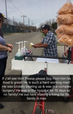 clearheelboots:Everyone please help spread this man’s story and let others know about his situation and anyone else going through the same thing #Fresno