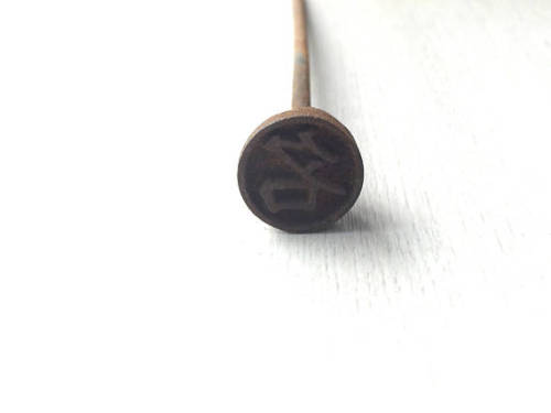 (via Vintage Japanese Branding Iron - Kanji Stamp - Chinese Character - Japanese Stamp - Name B3-5) 