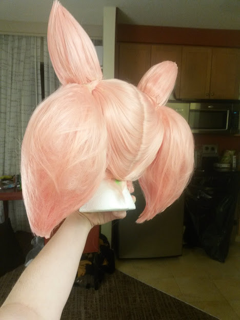 Chibiusa wig commission! Base is a Chibi from Arda wigs in Bubblegum Pink!