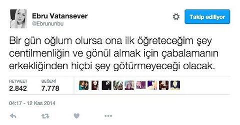 Bir gün oğlum olursa ona...