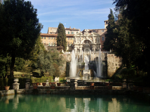 italian-landscapes: Villa d’Este, Tivoli, Lazio, Italy (XVI sec. - 16th C AC) Google Maps