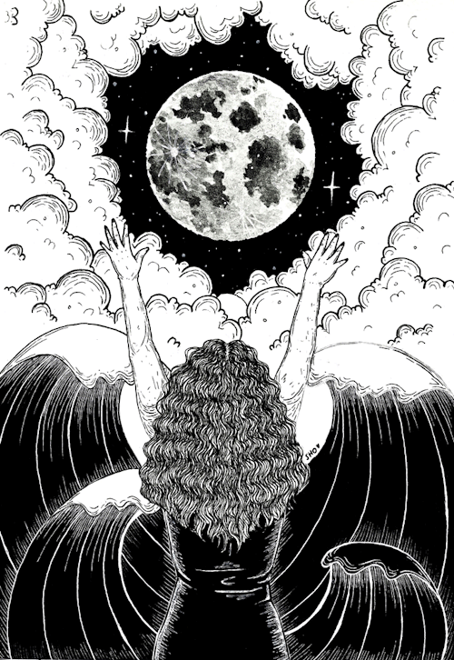 tormenta ilustración para #3 de la revista arpillera