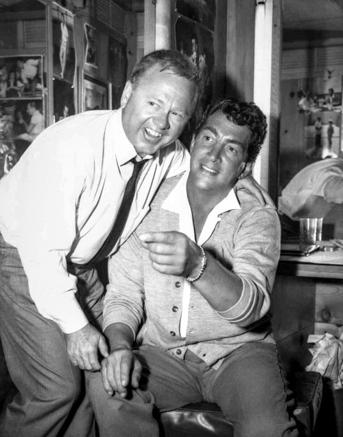 vintage-every-day:Mickey Rooney visiting Dean Martin on the set of “Bells Are Ringing”, 