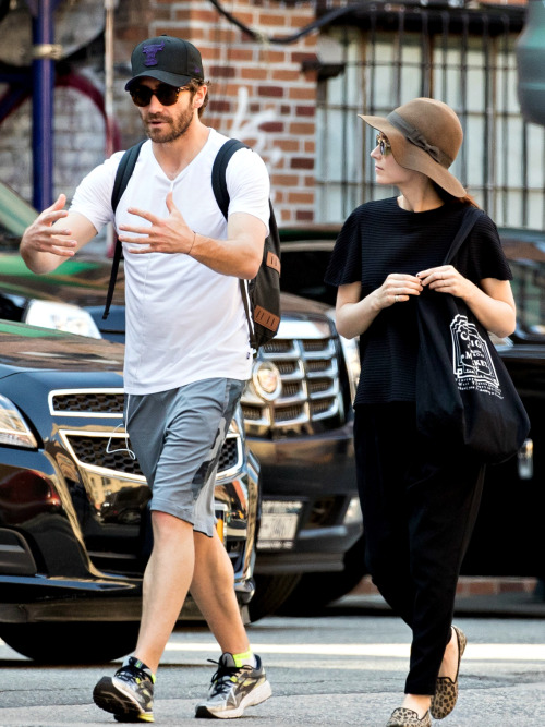 just-jake-gyllenhaal:  Jake Gyllenhaal out with Rooney Mara in NYC - June 18, 2016