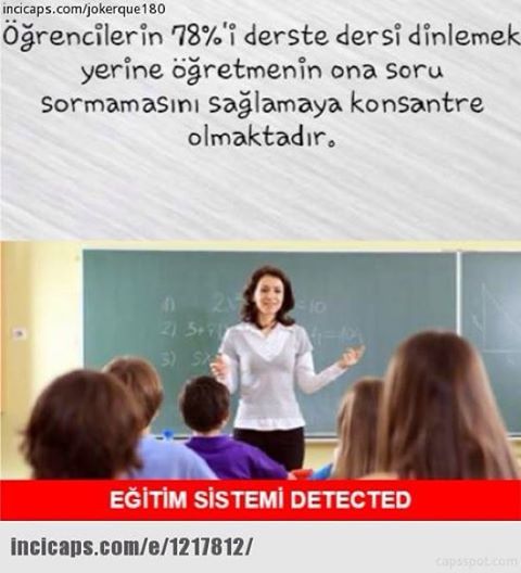 Öğrencilerin %78'i derste...