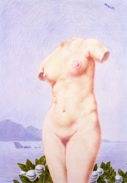 dappledwithshadow:  La clarivoyanceRené Magritte - 1965