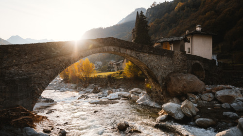 Autumn bliss in the Aosta Valley, Italy.