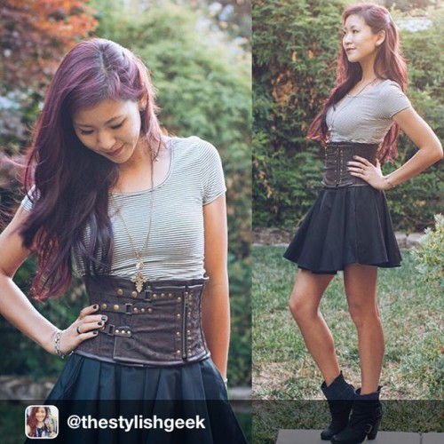 Repost from @thestylishgeek Love my new corset from @theofficialvv! Opted to go for the corset belt 
