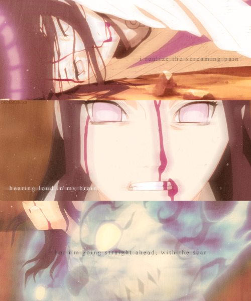 suigetsunojutsu:I realize the screaming pain hearing loud in my brain but I’m going straight ahead, with the scar. 