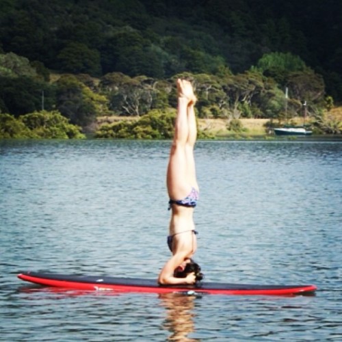 returningtohappiness: First time trying SUP yoga! I’m in love!