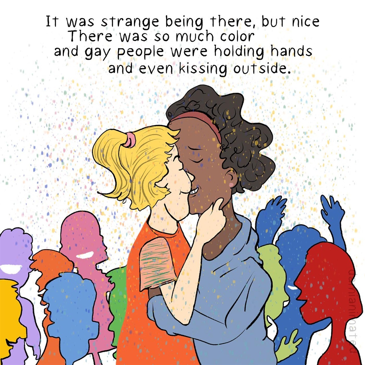 damianimated: Throwback to my first Pride. 🌈