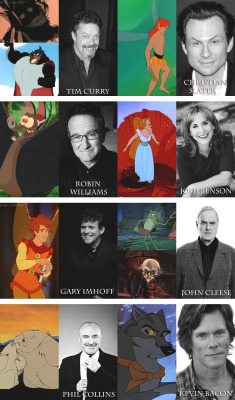 i-like-tv-series:  thealievee:  sonataofsilence:  carawill:  eddeha:  mydollyaviana:  Non-Disney animation &amp; their voice actors/actresses  I think the cast for The Prince of Egypt gave me a heart attack  WHATT  Some of these I had no idea….  Kevin