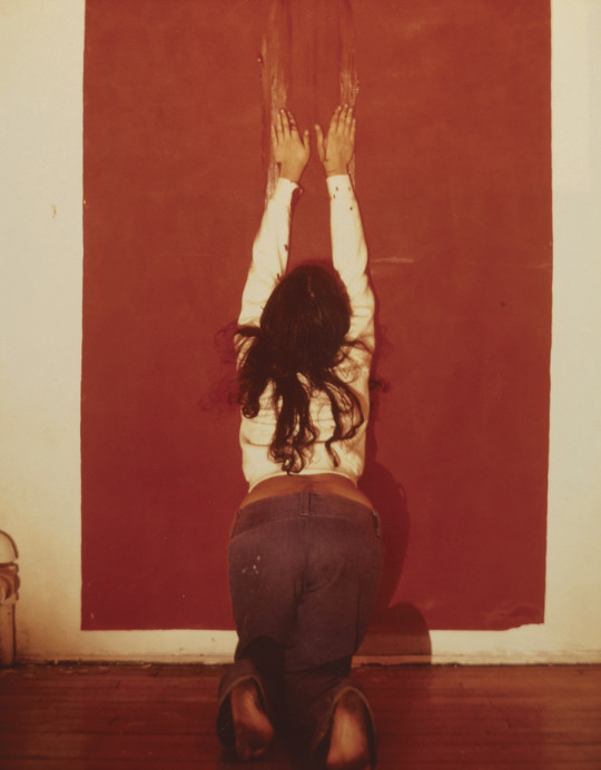 sofewdrinkatmyfountain:Ana Mendieta, Untitled (Body Tracks), 1974