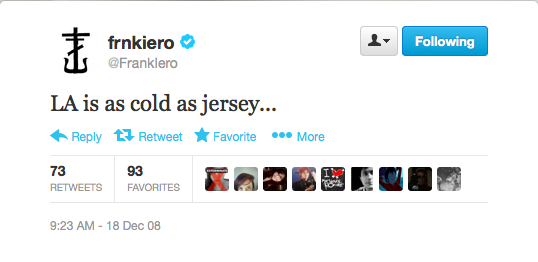 mydisenchanted-romance:  amputatetheloneliness:  My Chemical Romance’s first tweets.
