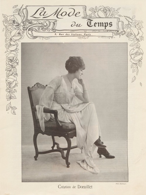 La Mode du temps, supplément au journal Le Temps.15 Décembre 1912.