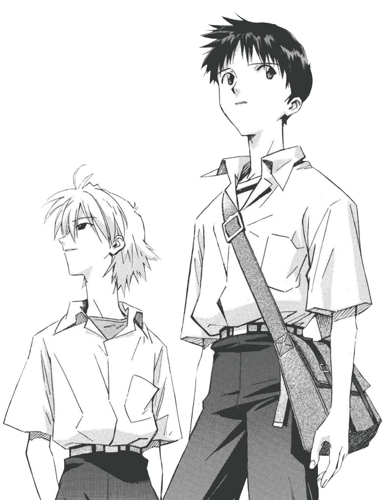 Shinji and kaworu manga