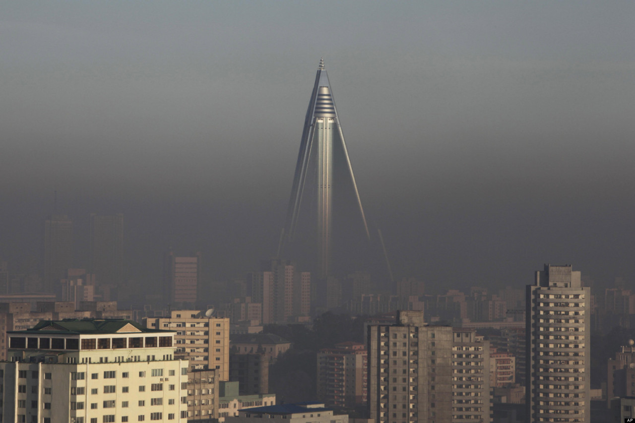 abandonedography:  Ryugyong Hotel is 105-story pyramid-shaped skyscraper. The construction