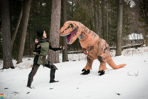 This is what happens when you invite a Dinosaur to your Dragon Age Shoot  Photographer - Elemental P