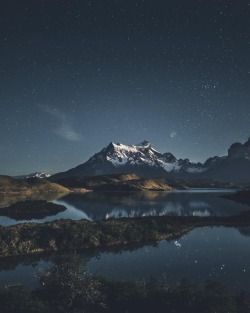 earthlygallery:  Moonrise in Patagonia by Federico