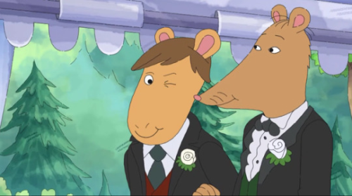 outofcontextarthur:mr ratburn really did say gay rightshe did that for all of us 