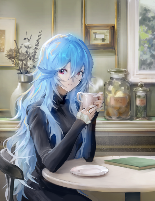 Cofee with Rei [Neon Genesis Evangelion]