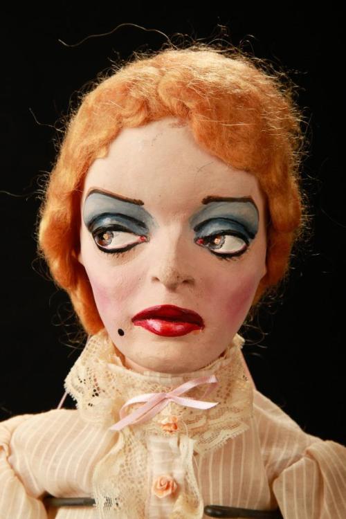hazedolly:  Bette Davis as Baby Jane Hudson: a one of a kind art doll made by Ron Kron in 1985. Phot