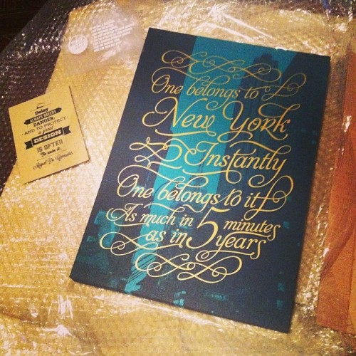 meghyland: Look what arrived from Greece thanks tind, time to sign and send to New York #FTLO @forth