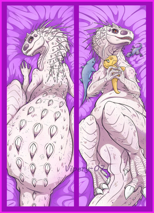 Indonimus Rex : Dakimakura Pillow by Vipery-07This is cute as fuck waaaaLook at her pretty face <3