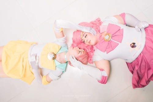 Me as Sailor!Pearl and @minisuccessor as Sailor!Rose from Otakon!