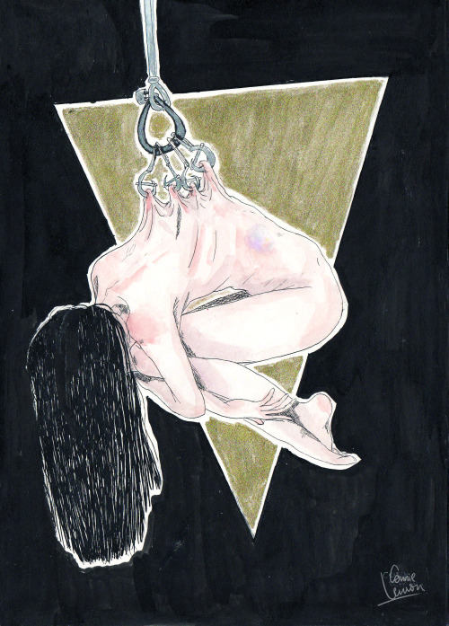 Body suspension.October, 2015Tercolour + Ink on paper Daler Rowney