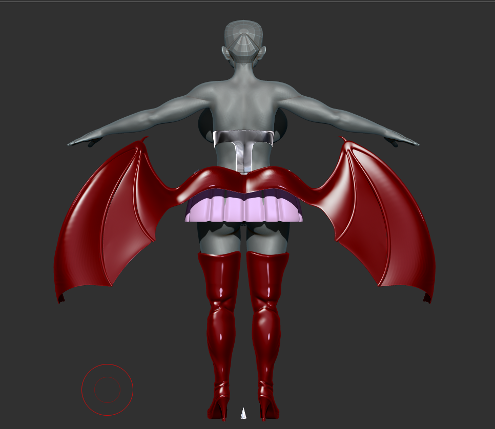endlessillusionx:  New commission model Very early WIP