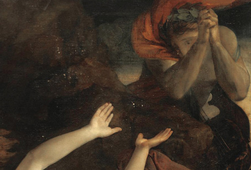 aqua-regia009:Eurydice hurried back to the Infernal Regions (Details), 1814 by Henry Thomson