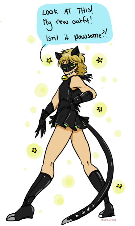 niuniente:  I give my two cents that Adrien is the biggest Maho Shoujo Henshin weeabo and if he could decide, Chat Noir would be a fucking Sailor Moon.