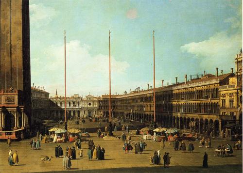 artist-canaletto:Piazza San Marco, Looking Towards San Geminiano, 1737, CanalettoMedium: oil,canvas
