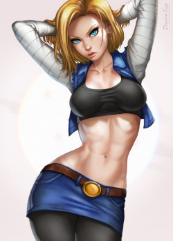 dandon-fuga:  Android 18 https://www.patreon.com/posts/android-18-6646096