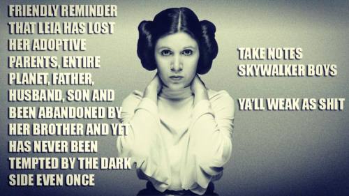 #femspiration #lovingleia #princessleia #princesspower #girlpower #badbitches #starwars #starwhores 