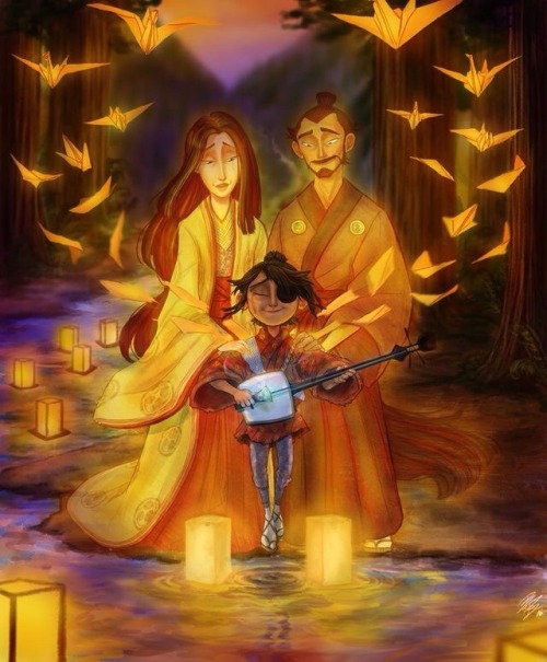 the-art-of-stop-motion:Kubo and family by bonka-chan on DA. I love this family so much!