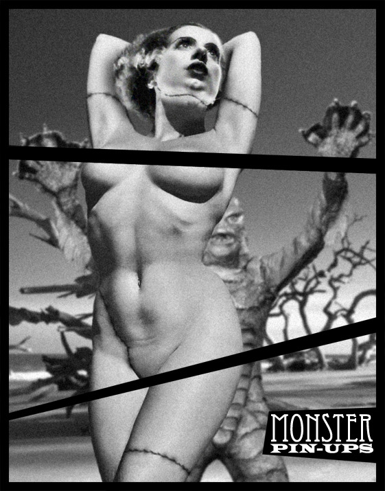 ghostsareassholes:  ronin-djc:  Monster Pin-Ups More killer photo manipulation work