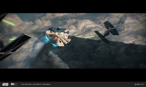 Finn was right. They really do hate that ship. Yan Morala’s entry into ILM’s 2016 Art Ch