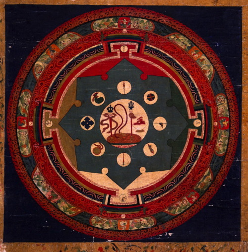 magictransistor:Yama Dharmaraja Thirteen Deity Mandala (Shin Je Cho Gyal Kyil Khor). Sakya Lineage. 