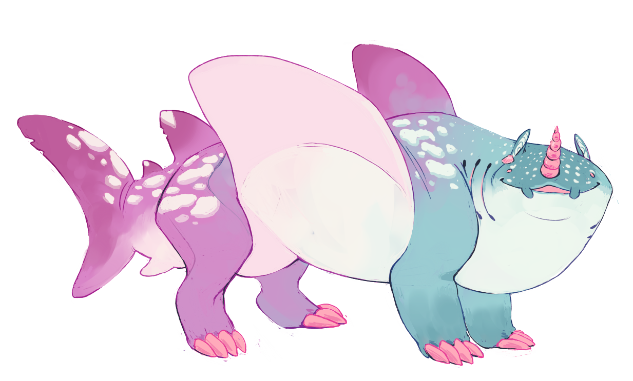 vieking:  and here all the whale shark dragons are together! 